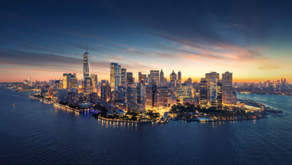 New York City panorama skyline at sunrise. Manhattan office buil | APAC ...